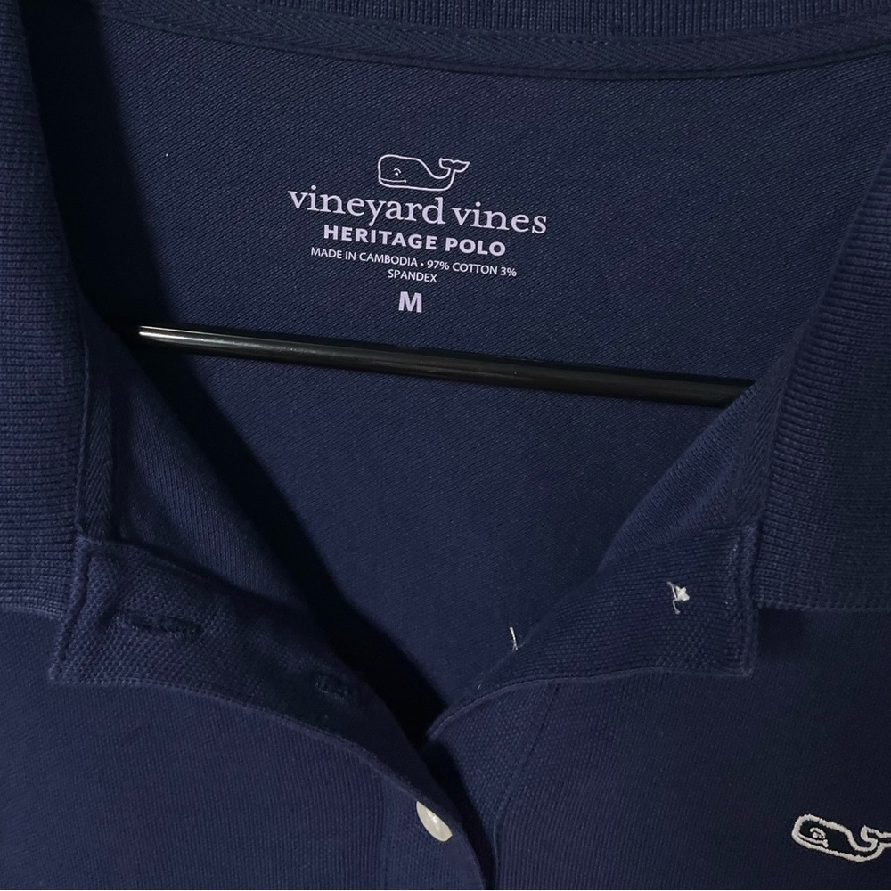 Vineyards Vines Heritage Navy Blue polo shirt size medium - Picture 3 of 6
